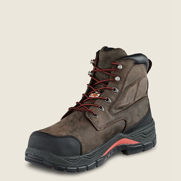 Red Wing Safety Bot Erkek - King Toe® Adc - 6-Inch Insulated Waterproof Csa Toe - Koyu Gri - 73LXWEG